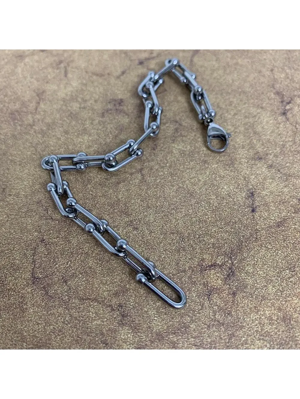 Ball Link Silver Bracelet . Stainless steel high quality! 8 inches length